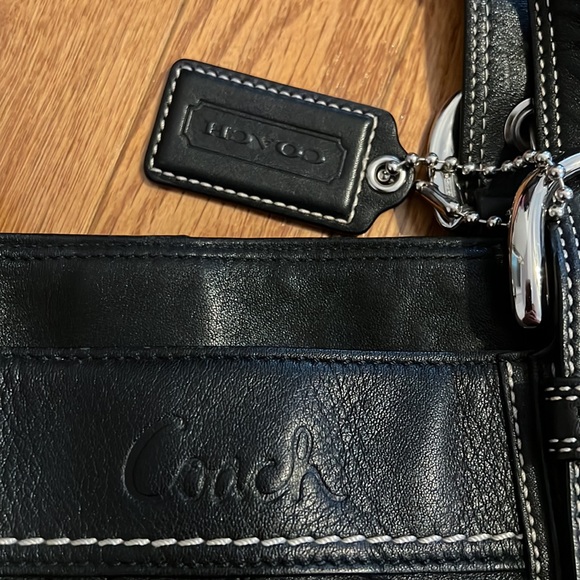 COACH Black Satchel Authentic - Picture 2 of 16